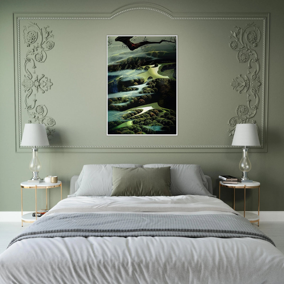 Carmel Valley Memory Framed Poster | Eyvind Earle Framed Prints Wall Art | Eyvind Earle Prints