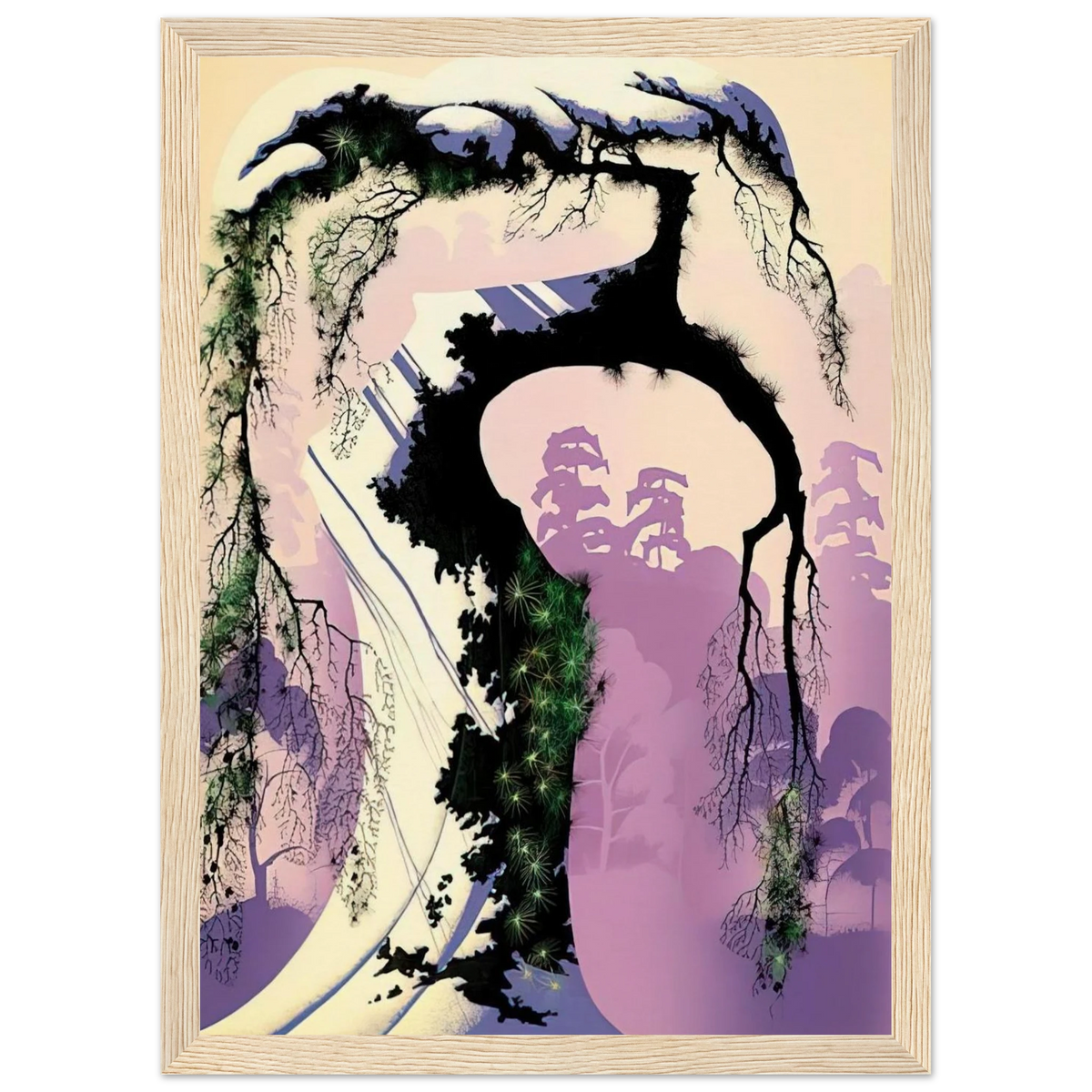 Norway Pine Framed Poster | Eyvind Earle Framed Prints Wall Art | Eyvind Earle Prints