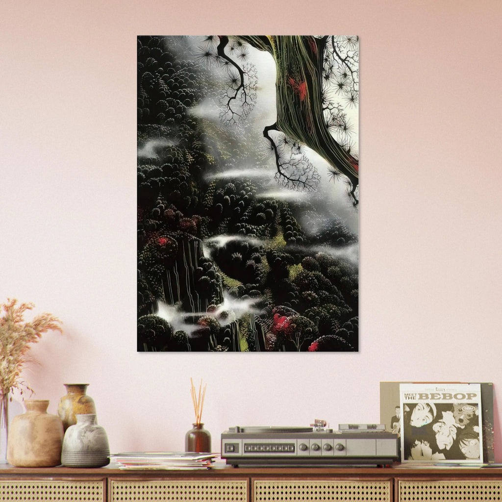 Wisps of Fog and Branch Canvas | Eyvind Earle Canvas | Eyvind Earle Prints