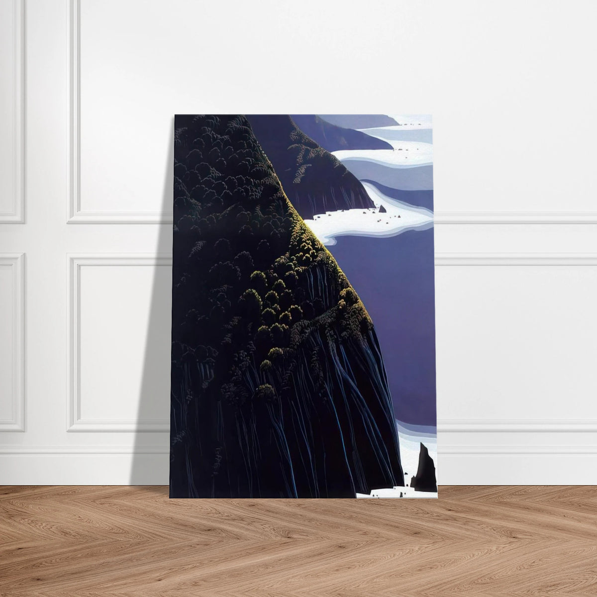 Gray Big Sur Canvas | Eyvind Earle Canvas | Eyvind Earle Prints