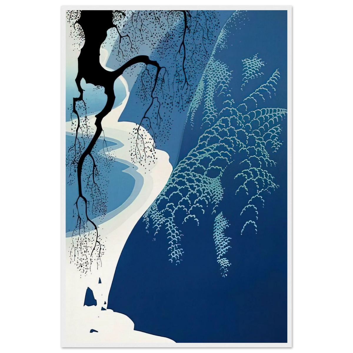 Big Sur and Branch Framed Poster | Eyvind Earle Framed Prints Wall Art | Eyvind Earle Prints
