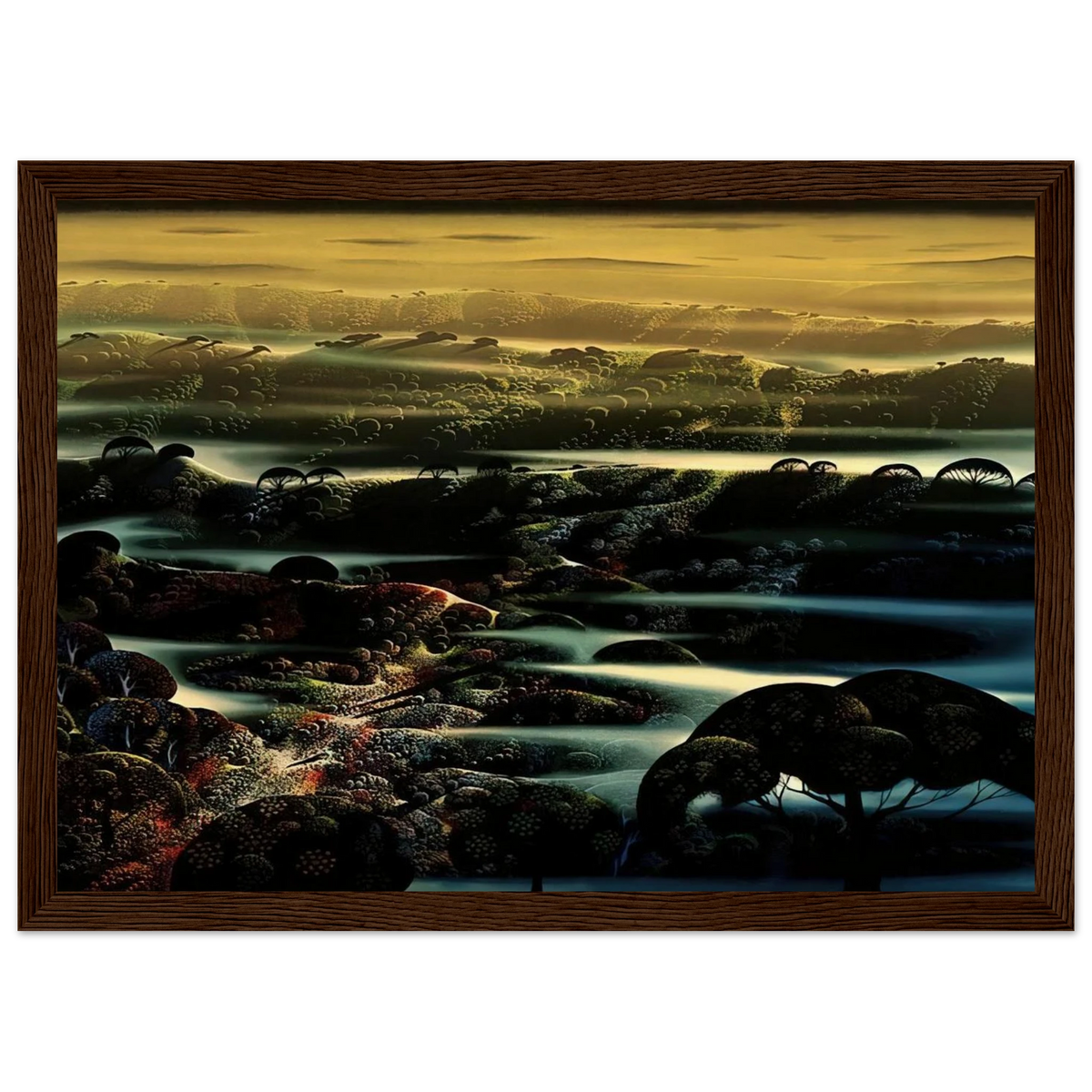 The Valley's Wild Framed Poster | Eyvind Earle Framed Prints Wall Art | Eyvind Earle Prints