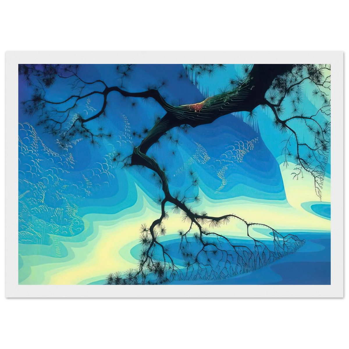 Ocean Mist Framed Poster | Eyvind Earle Framed Prints Wall Art | Eyvind Earle Prints