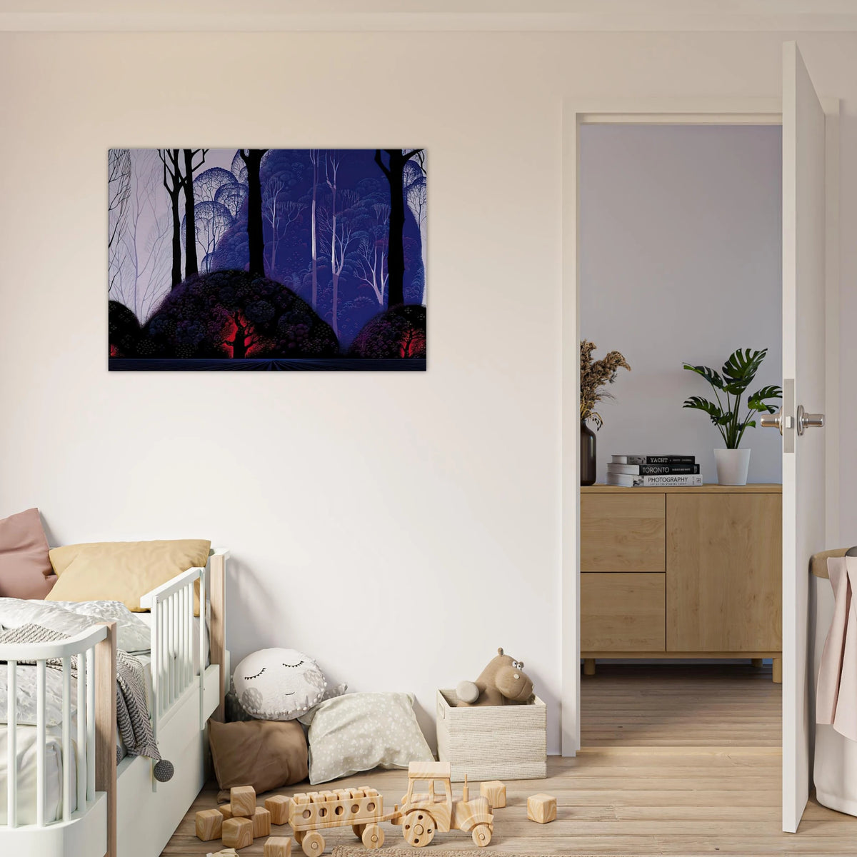 Purple Eucalyptus Canvas | Eyvind Earle Canvas | Eyvind Earle Prints