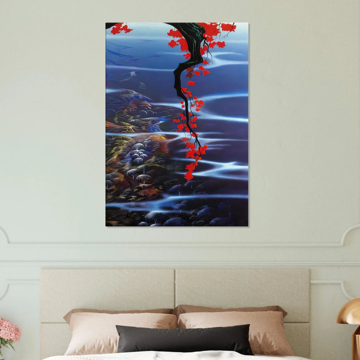 Red Leaves Canvas | Eyvind Earle Canvas | Eyvind Earle Prints
