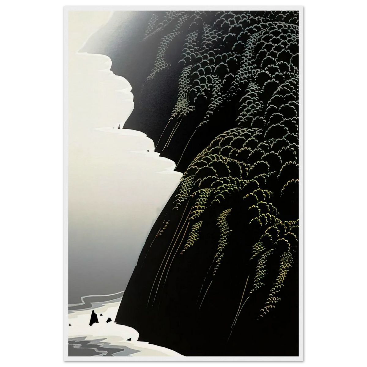 California Coast Framed Poster | Eyvind Earle Framed Prints Wall Art | Eyvind Earle Prints