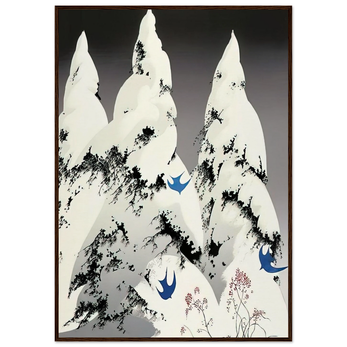 Winter Pine Framed Poster | Eyvind Earle Framed Prints Wall Art | Eyvind Earle Prints