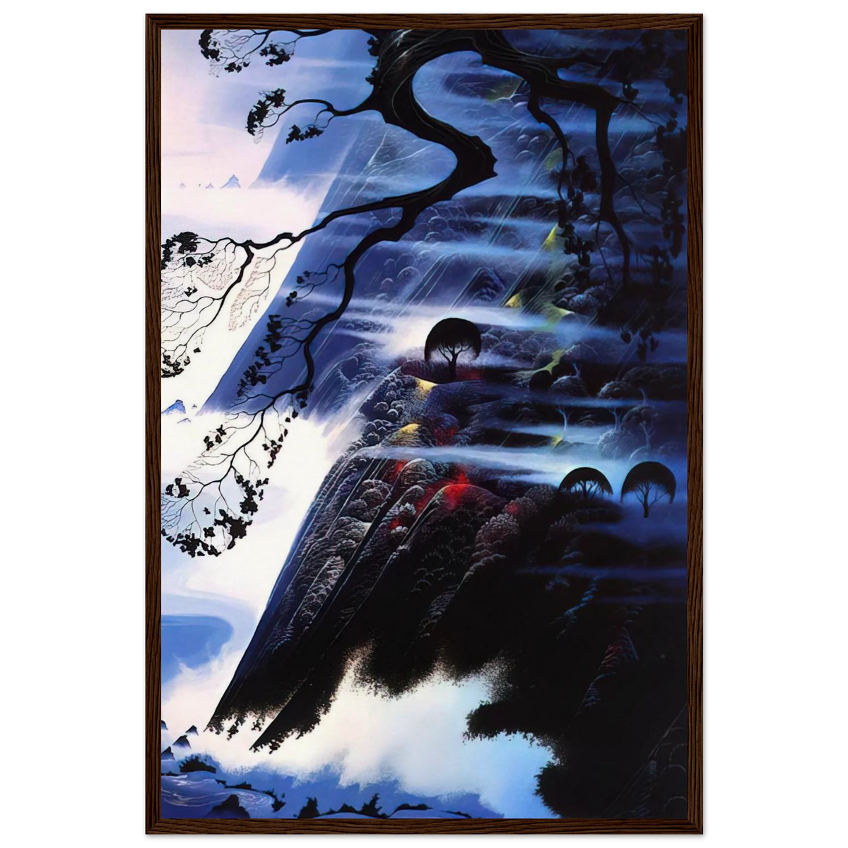 Fog Light Framed Poster | Eyvind Earle Framed Prints Wall Art | Eyvind Earle Prints