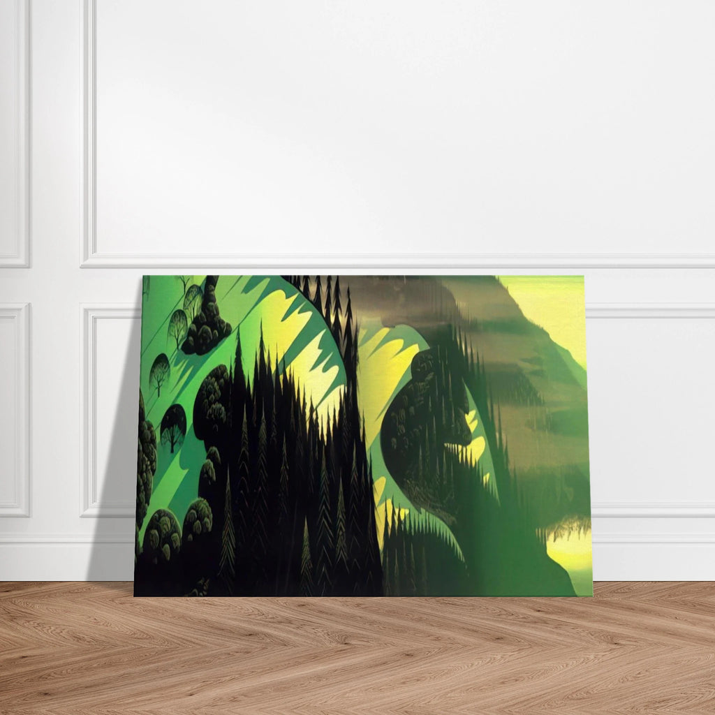 Three Pastures by the Sea Canvas | Eyvind Earle Canvas | Eyvind Earle Prints