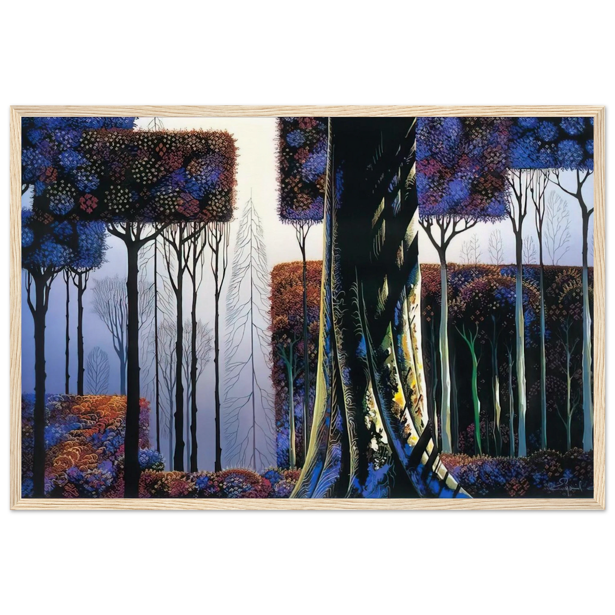 Ancient Forest Framed Poster | Eyvind Earle Framed Prints Wall Art | Eyvind Earle Prints