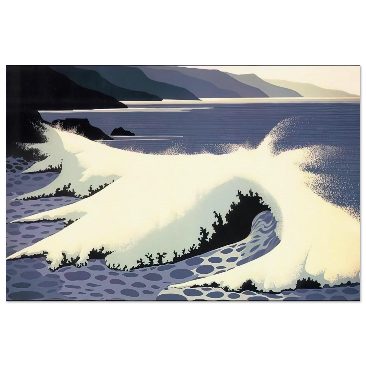 The White Wave Poster | Eyvind Earle Poster | Eyvind Earle Prints