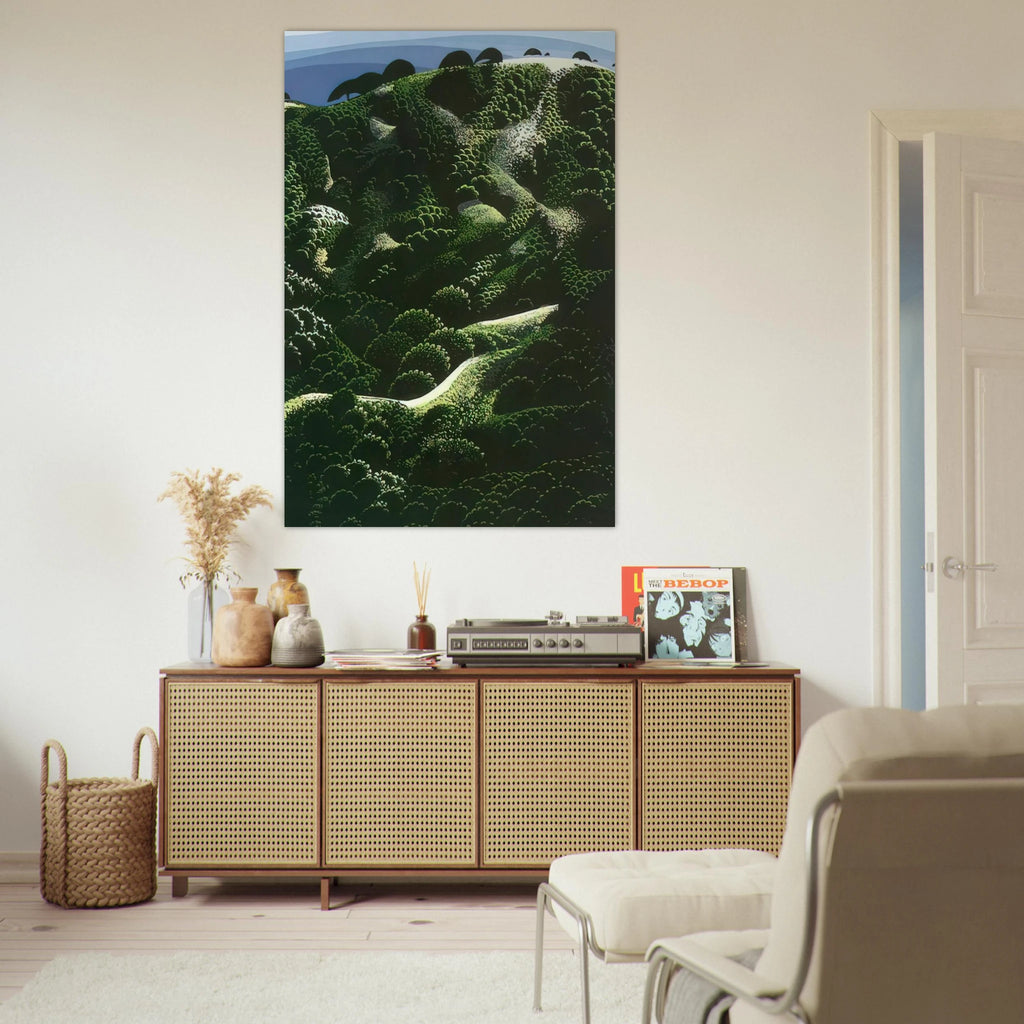 Santa Barbara Mountains Poster | Eyvind Earle Poster | Eyvind Earle Prints