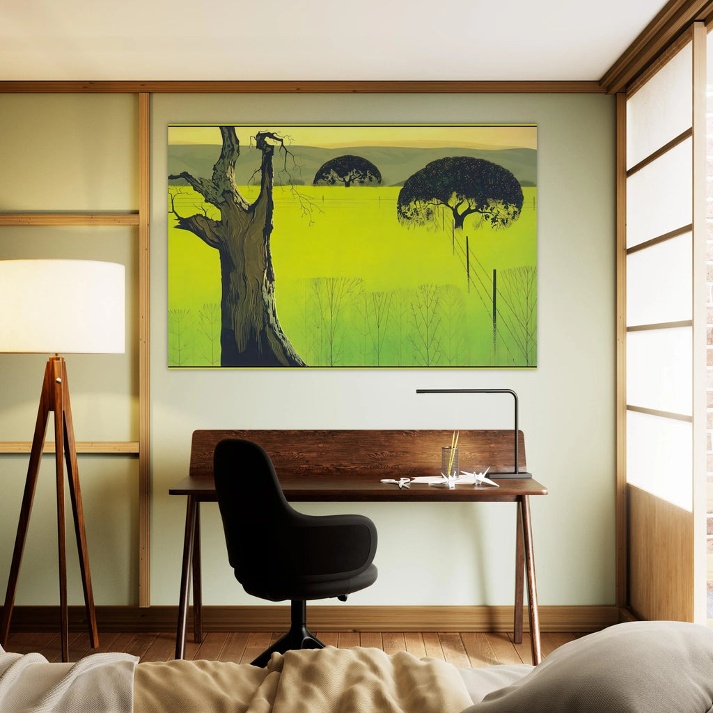 Mustard Field Poster | Eyvind Earle Poster | Eyvind Earle Prints