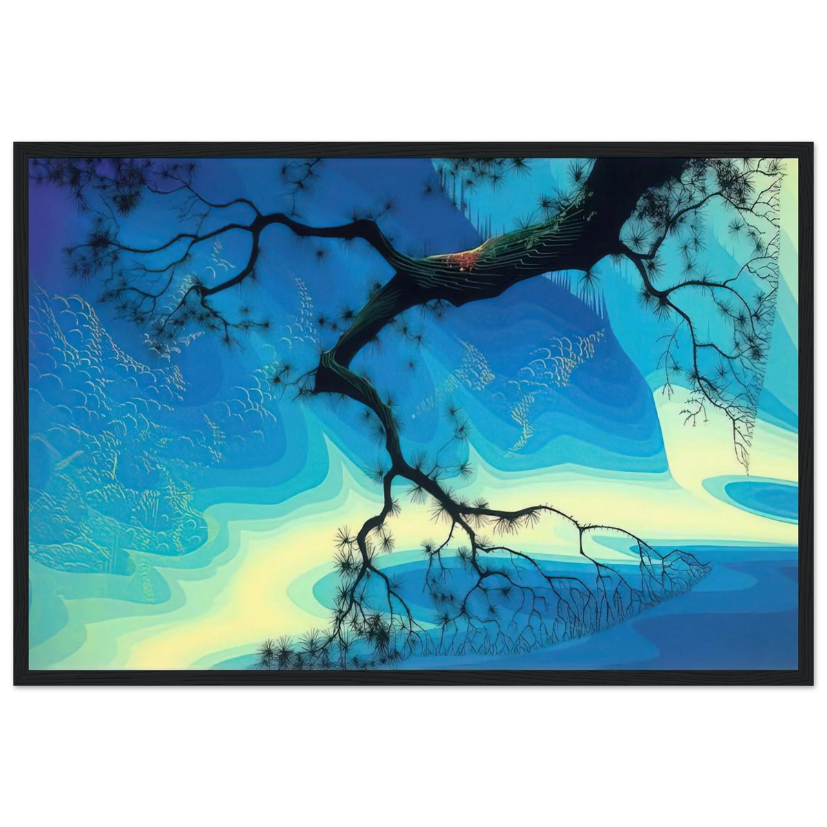 Ocean Mist Framed Poster | Eyvind Earle Framed Prints Wall Art | Eyvind Earle Prints
