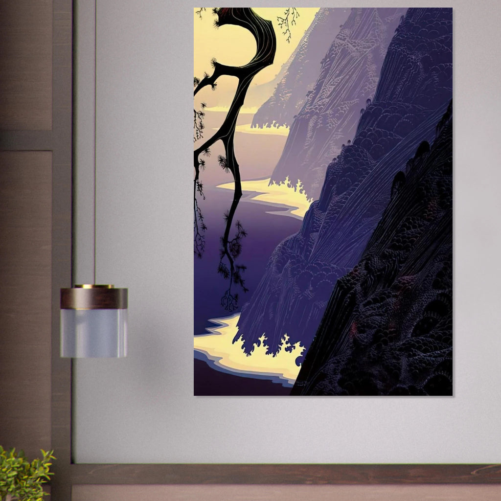 Purple Mist Poster | Eyvind Earle Poster | Eyvind Earle Prints