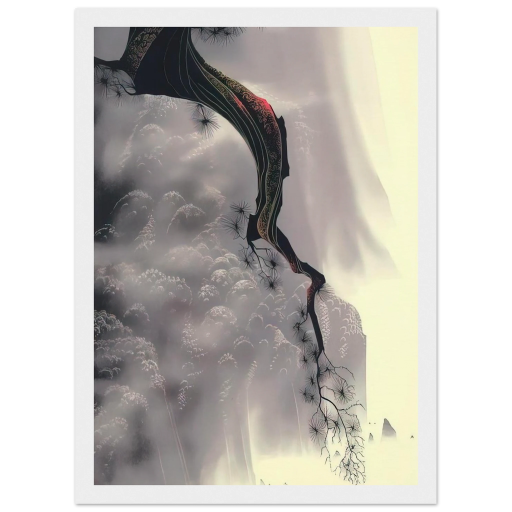 Through the Fog Framed Poster | Eyvind Earle Framed Prints Wall Art | Eyvind Earle Prints