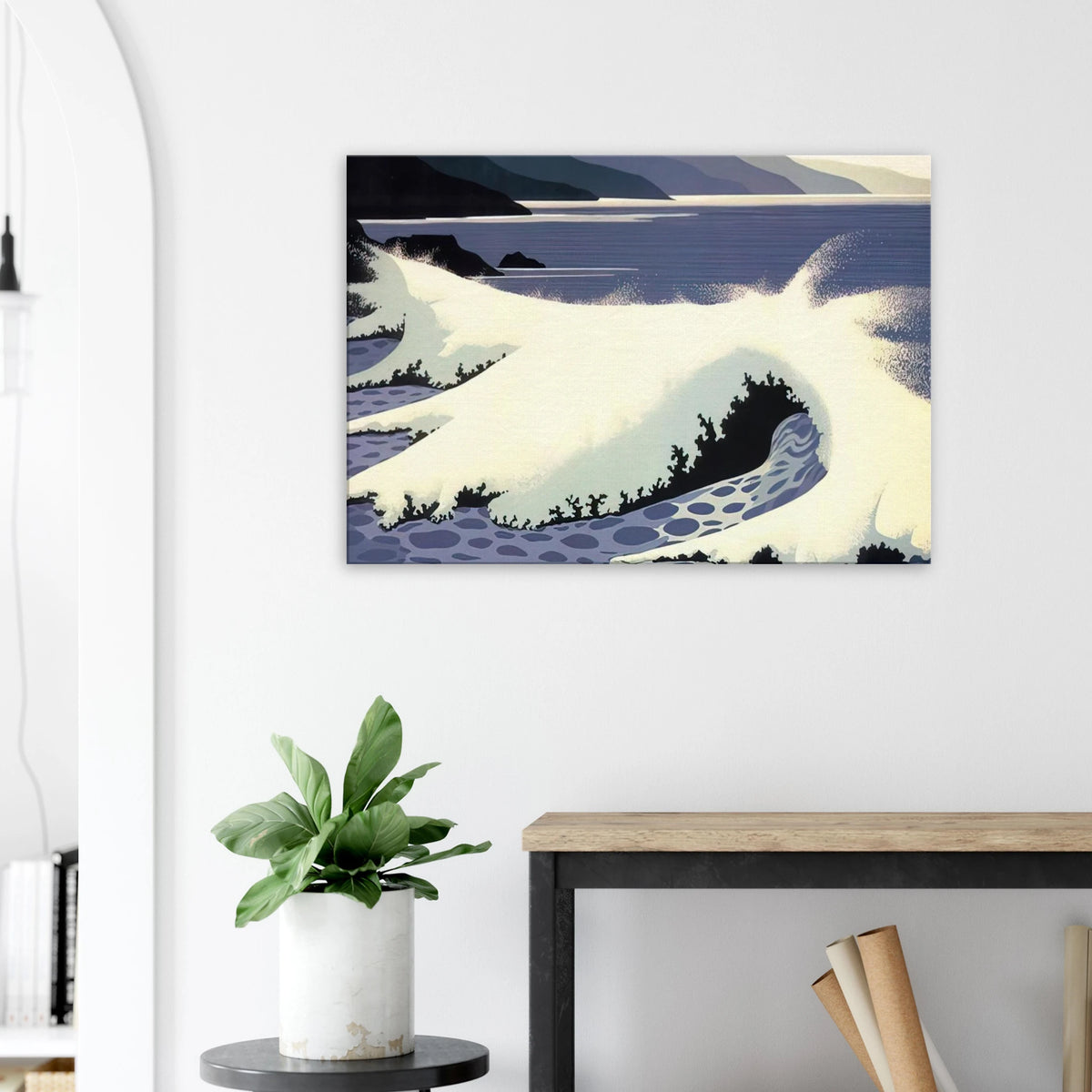 The White Wave Canvas | Eyvind Earle Canvas | Eyvind Earle Prints