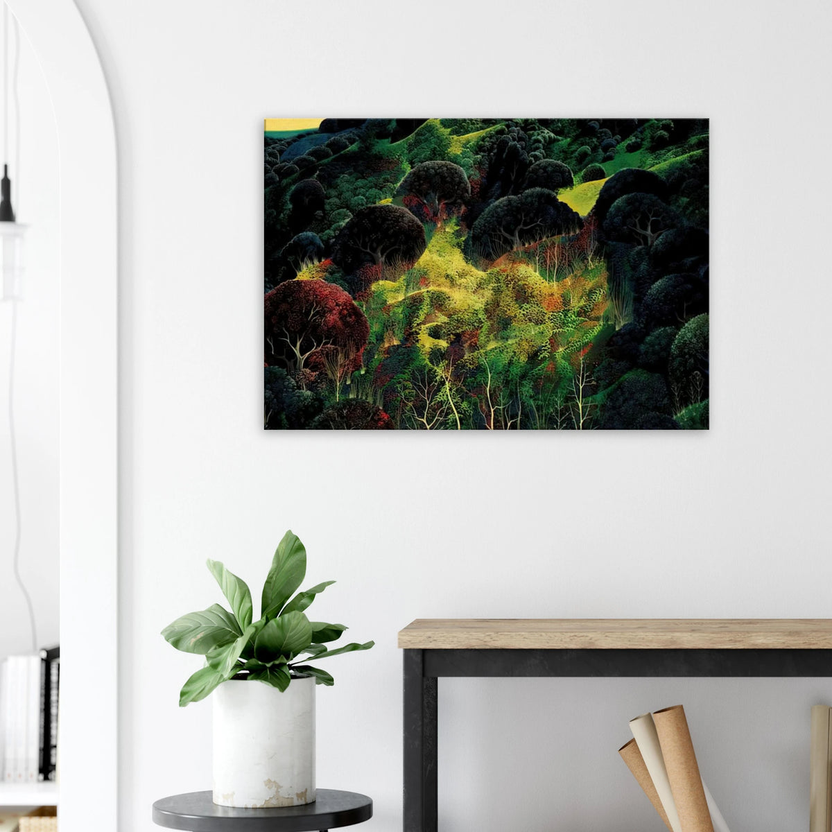 Autumn Fields Canvas | Eyvind Earle Canvas | Eyvind Earle Prints