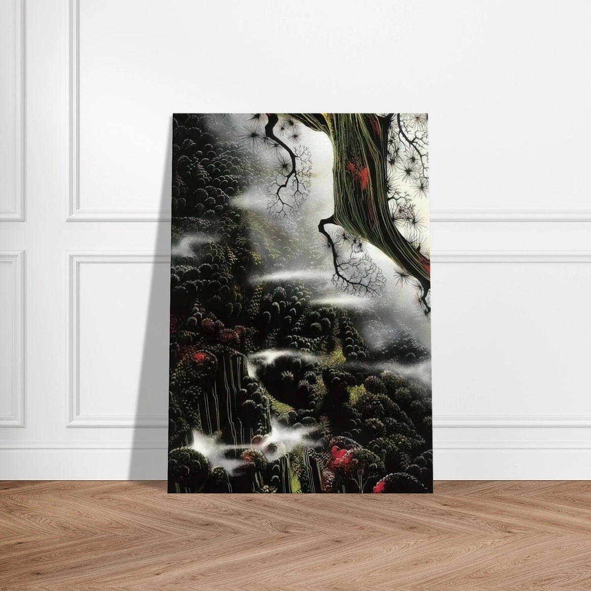 Wisps of Fog and Branch Canvas | Eyvind Earle Canvas | Eyvind Earle Prints