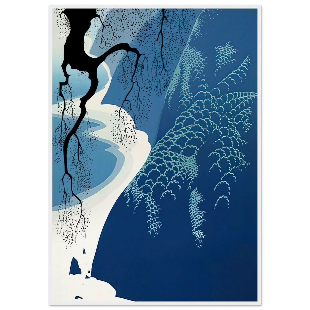 Big Sur and Branch Framed Poster | Eyvind Earle Framed Prints Wall Art | Eyvind Earle Prints
