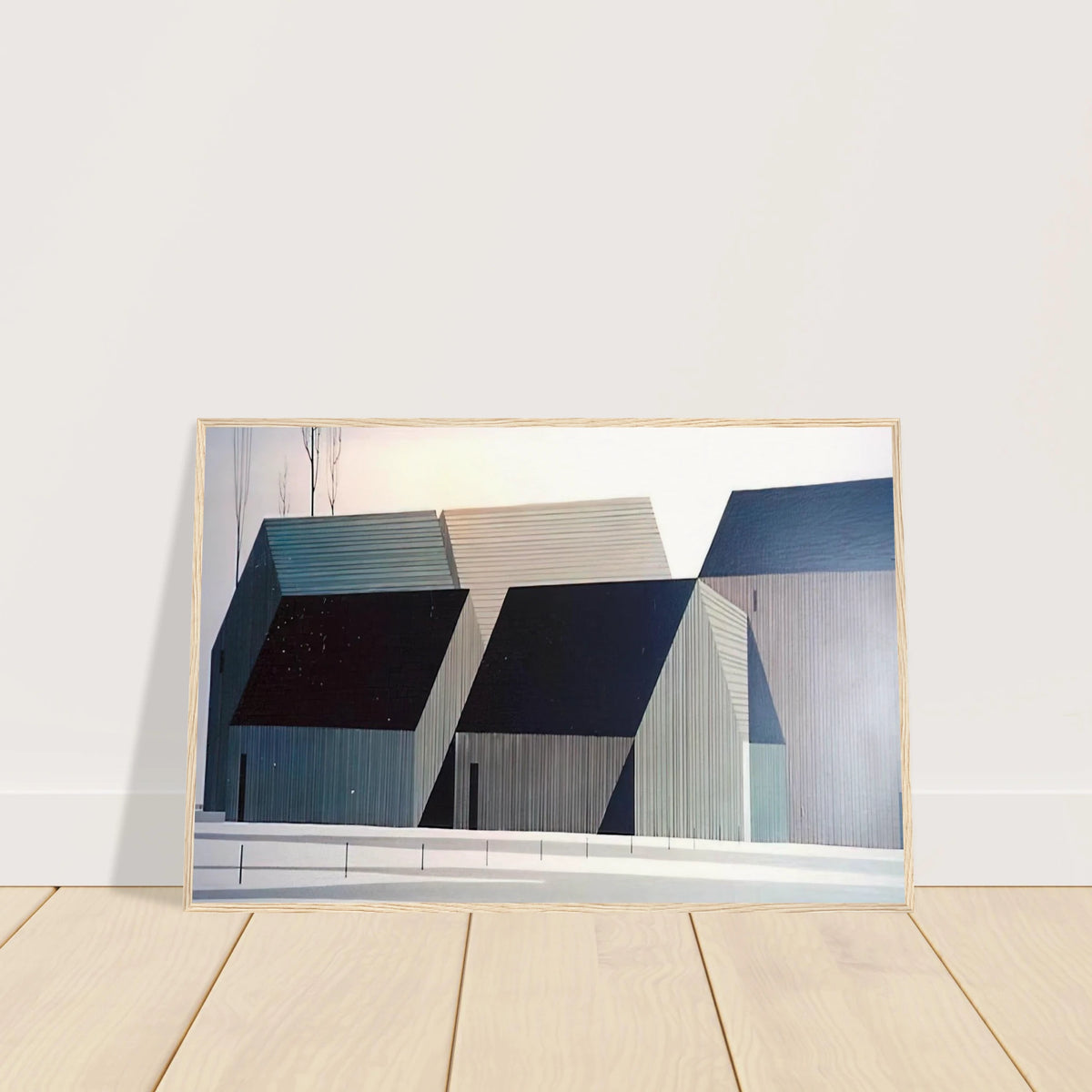 Barns Framed Poster | Eyvind Earle Framed Prints Wall Art | Eyvind Earle Prints