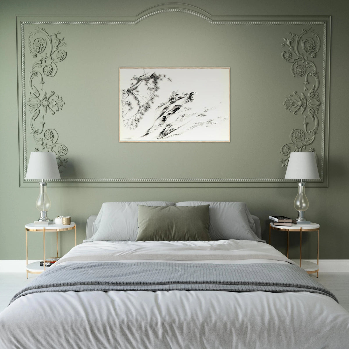 Hillside Framed Poster | Eyvind Earle Framed Prints Wall Art | Eyvind Earle Prints