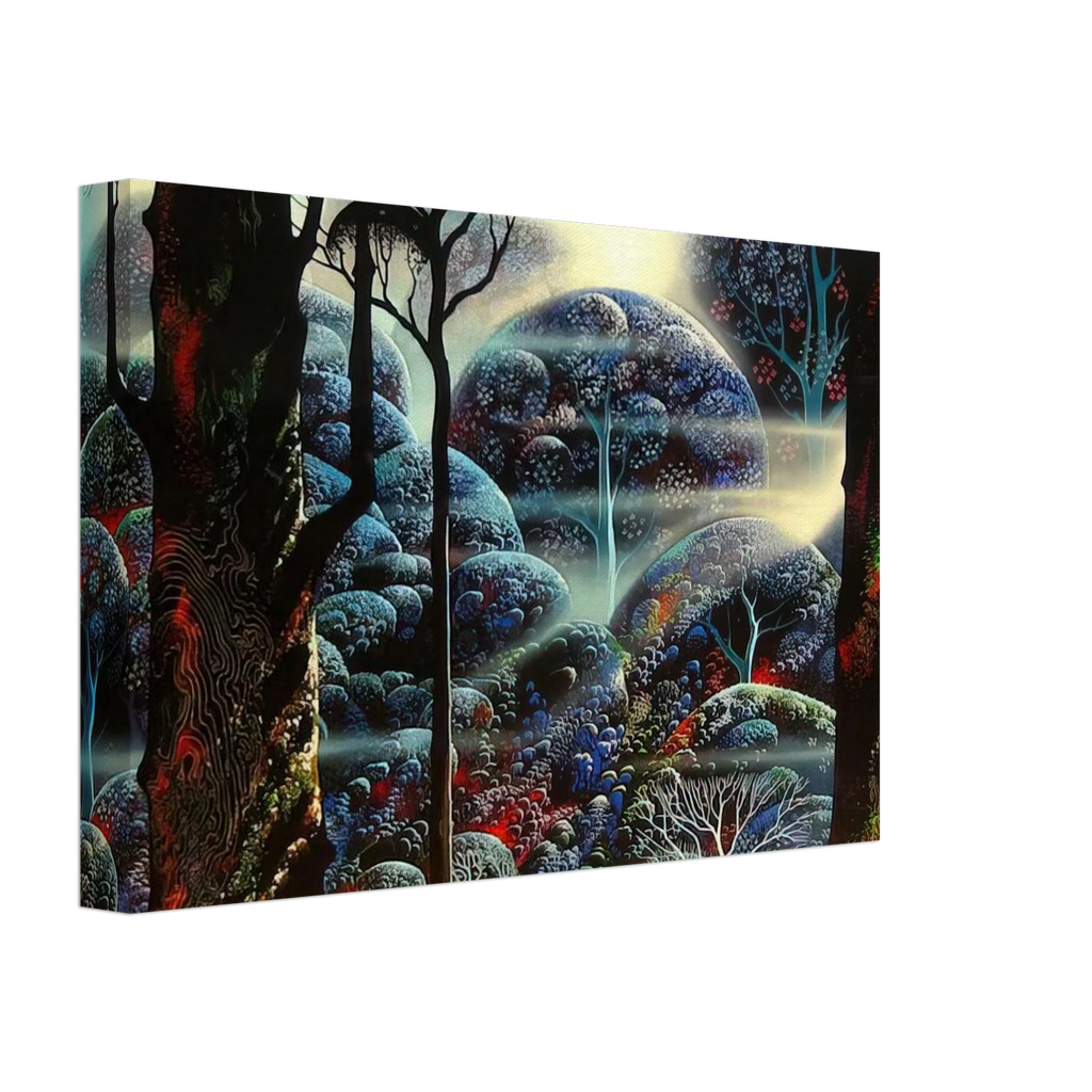 Mist in the Dark Woods Canvas | Eyvind Earle Canvas | Eyvind Earle Prints