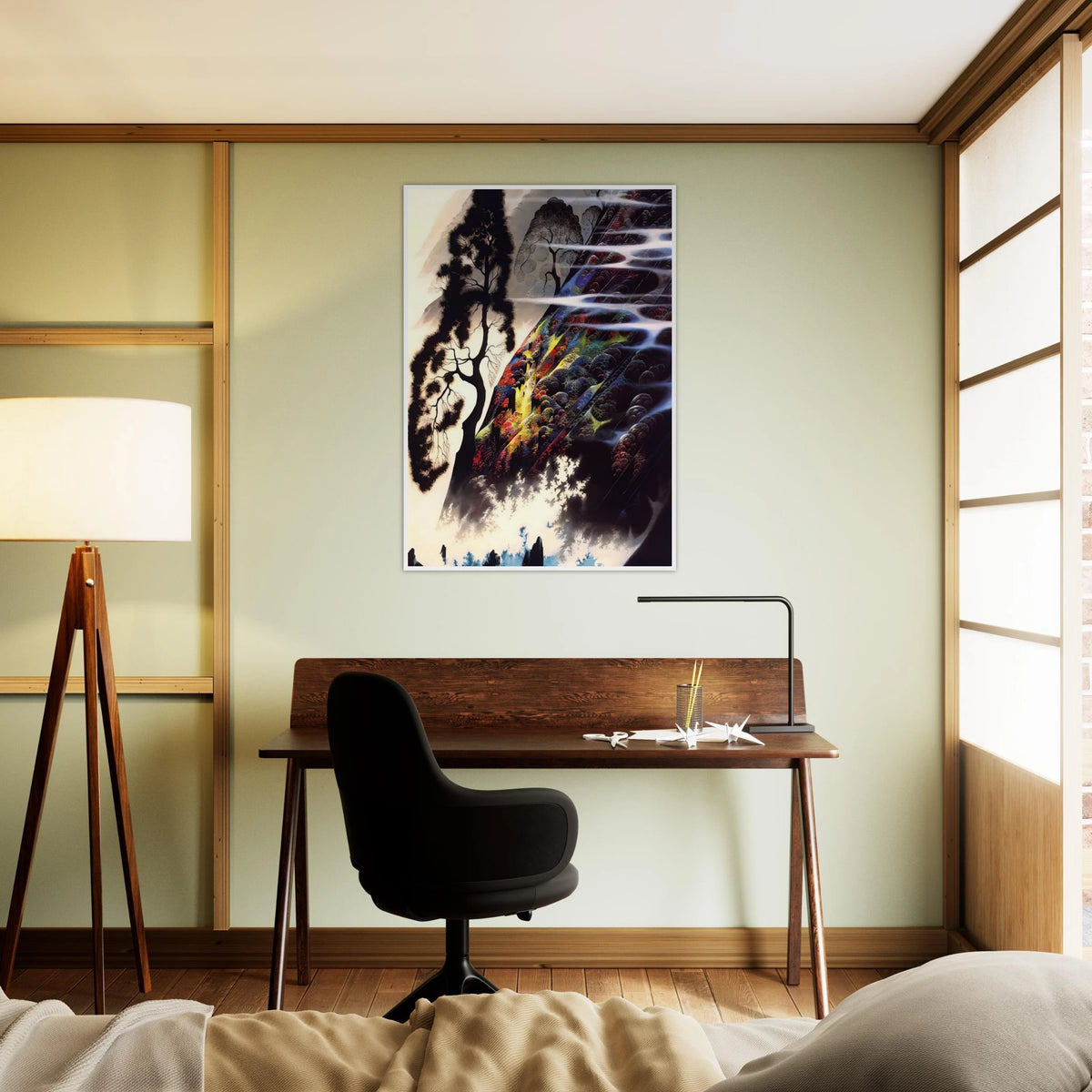 Radiant Splendor Framed Poster | Eyvind Earle Framed Prints Wall Art | Eyvind Earle Prints