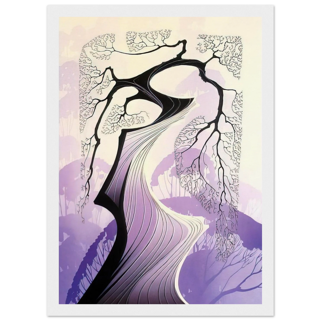 Carmel Cypress Framed Poster | Eyvind Earle Framed Prints Wall Art | Eyvind Earle Prints