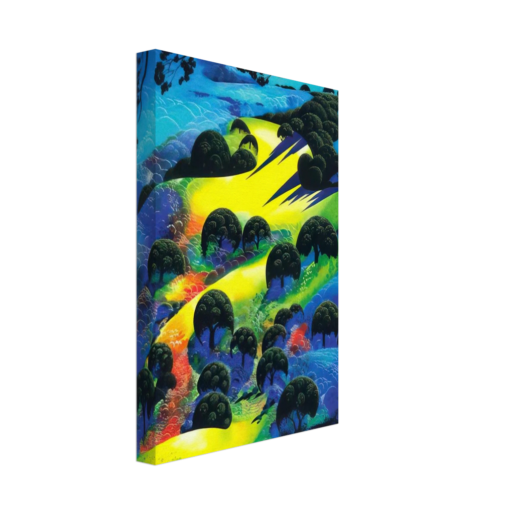 Fading Sunset Flame Canvas | Eyvind Earle Canvas | Eyvind Earle Prints