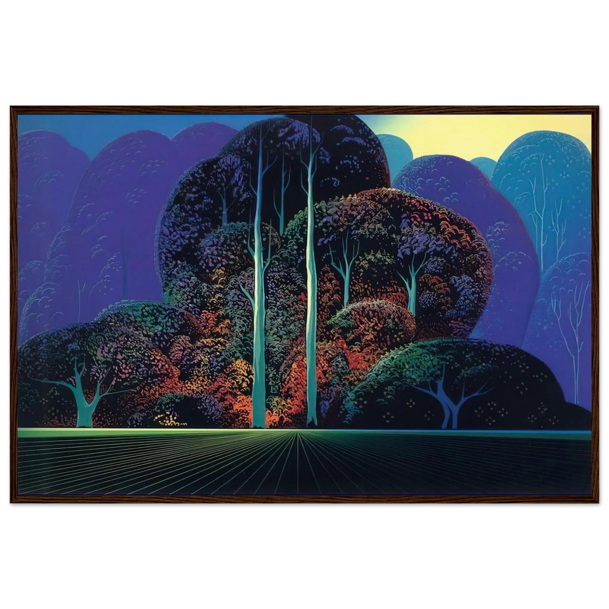 Softening Shades of Twilight Framed Poster | Eyvind Earle Framed Prints Wall Art | Eyvind Earle Prints