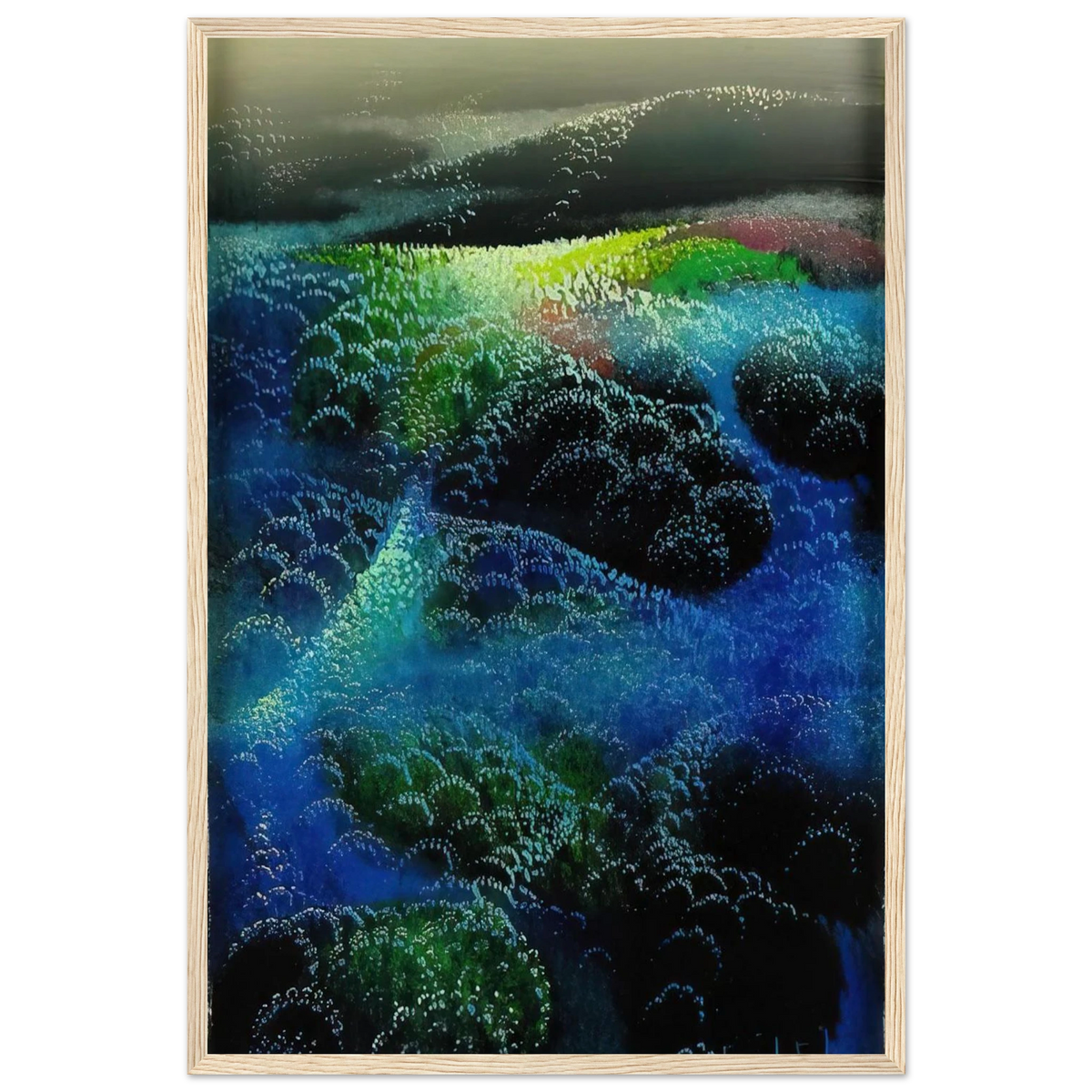 Fields Of Fog Framed Poster | Eyvind Earle Framed Prints Wall Art | Eyvind Earle Prints