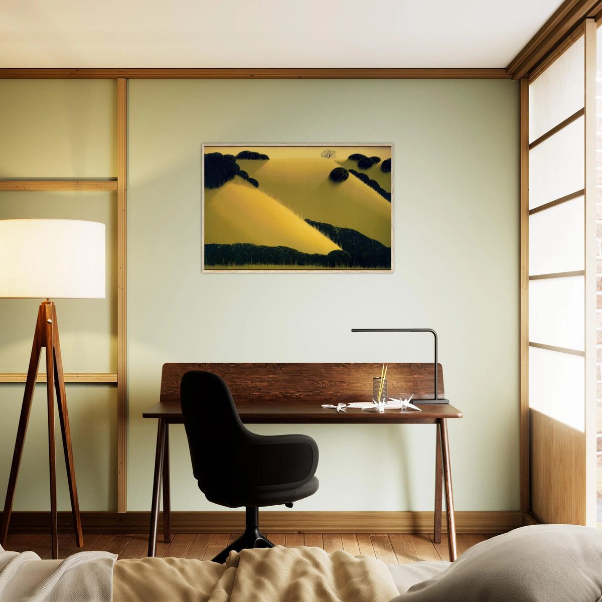 Golden Hills Framed Poster | Eyvind Earle Framed Prints Wall Art | Eyvind Earle Prints