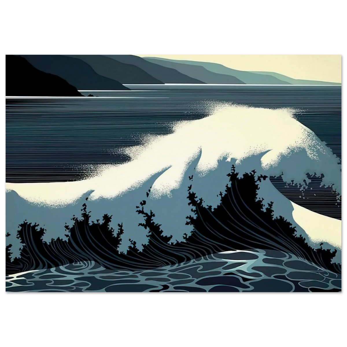 A Sounding of Surf Poster | Eyvind Earle Poster | Eyvind Earle Prints