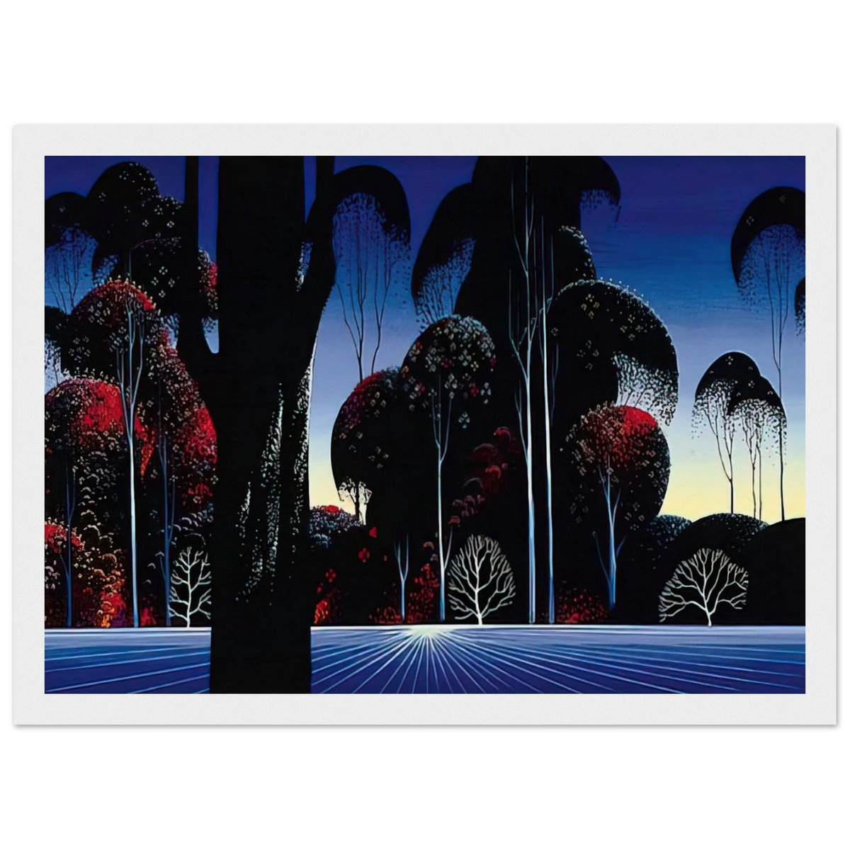 Dark Silence Framed Poster | Eyvind Earle Framed Prints Wall Art | Eyvind Earle Prints