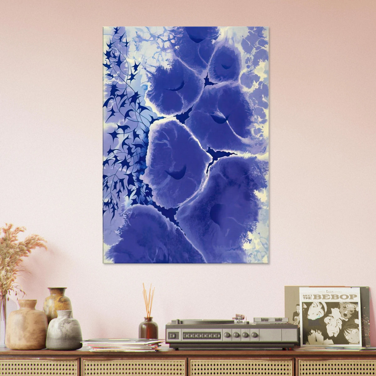 Mauve Floral Canvas | Eyvind Earle Canvas | Eyvind Earle Prints