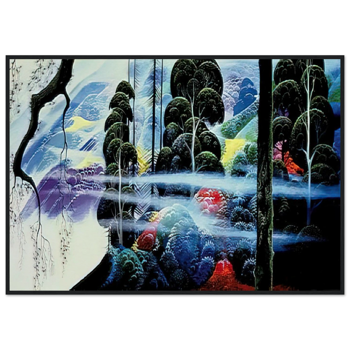 Along the Coast Framed Poster | Eyvind Earle Framed Prints Wall Art | Eyvind Earle Prints