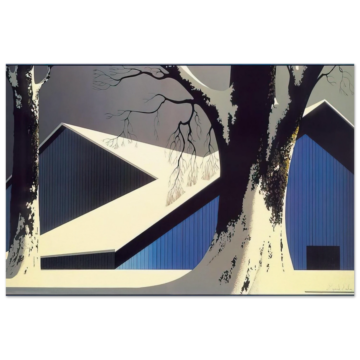 Winter Quiet Poster | Eyvind Earle Poster | Eyvind Earle Prints