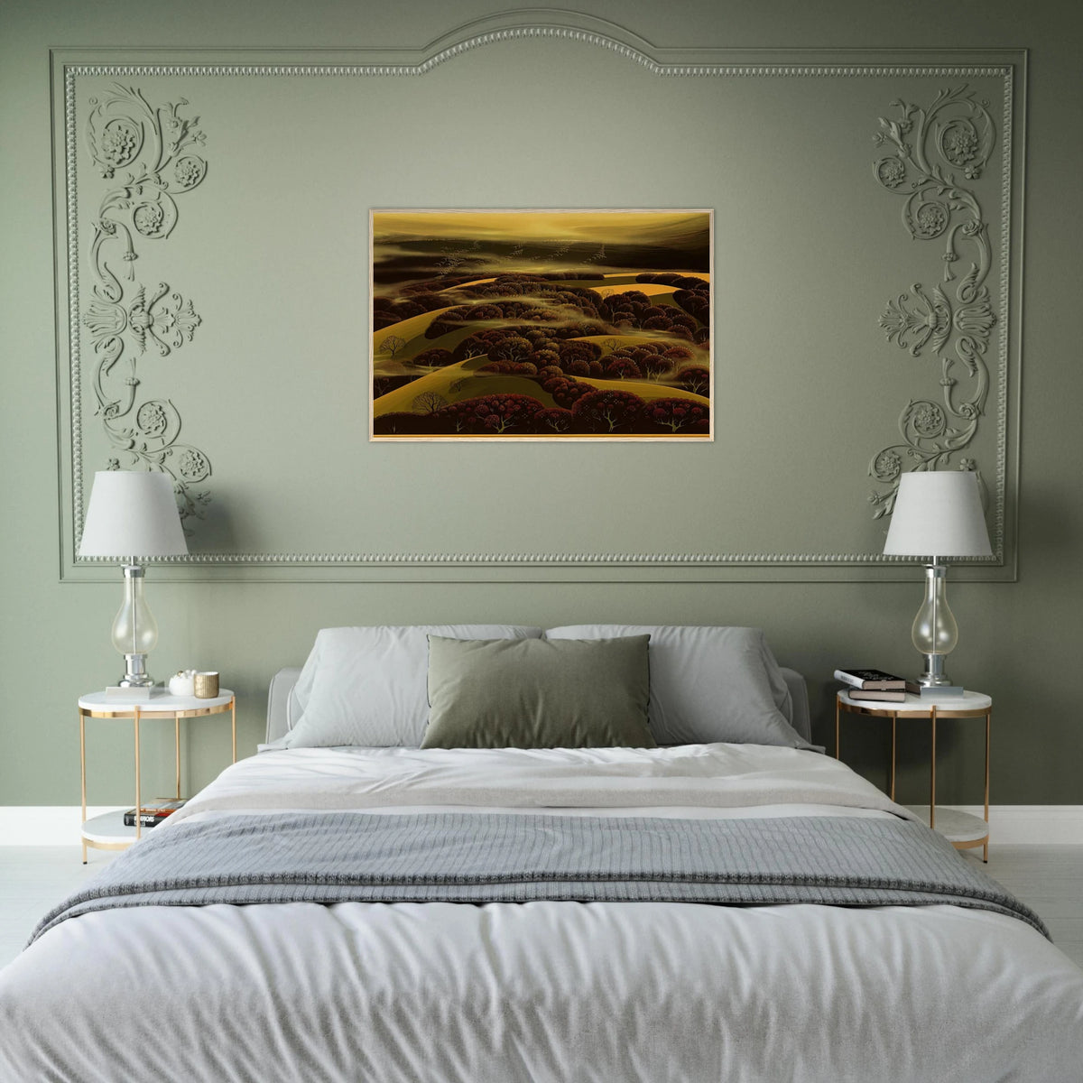 When the Fog Rolls In Framed Poster | Eyvind Earle Framed Prints Wall Art | Eyvind Earle Prints