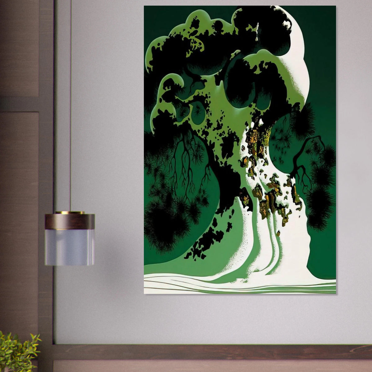 Snow Covered Bonsai Poster | Eyvind Earle Poster | Eyvind Earle Prints