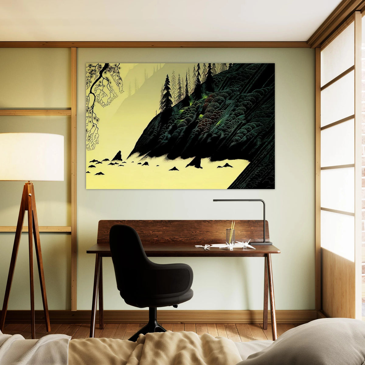 Spruce Redwood and Pine Poster | Eyvind Earle Poster | Eyvind Earle Prints