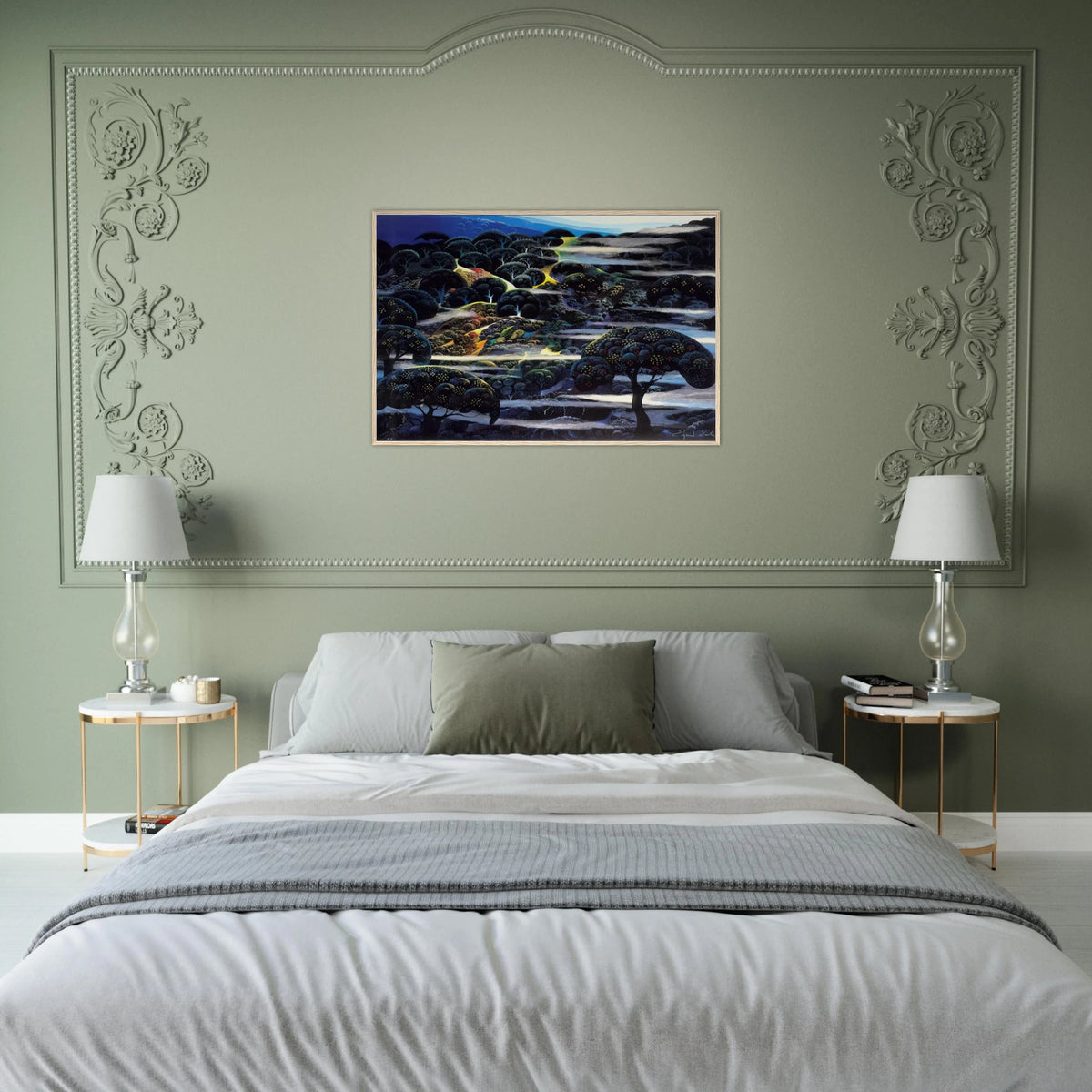 Garden of Eden Framed Poster | Eyvind Earle Framed Prints Wall Art | Eyvind Earle Prints