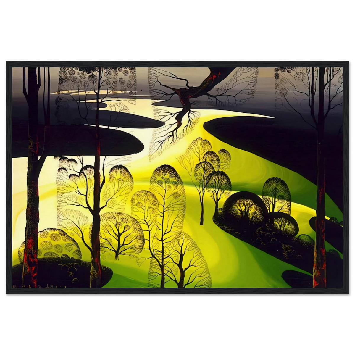 Early Spring Framed Poster | Eyvind Earle Framed Prints Wall Art | Eyvind Earle Prints