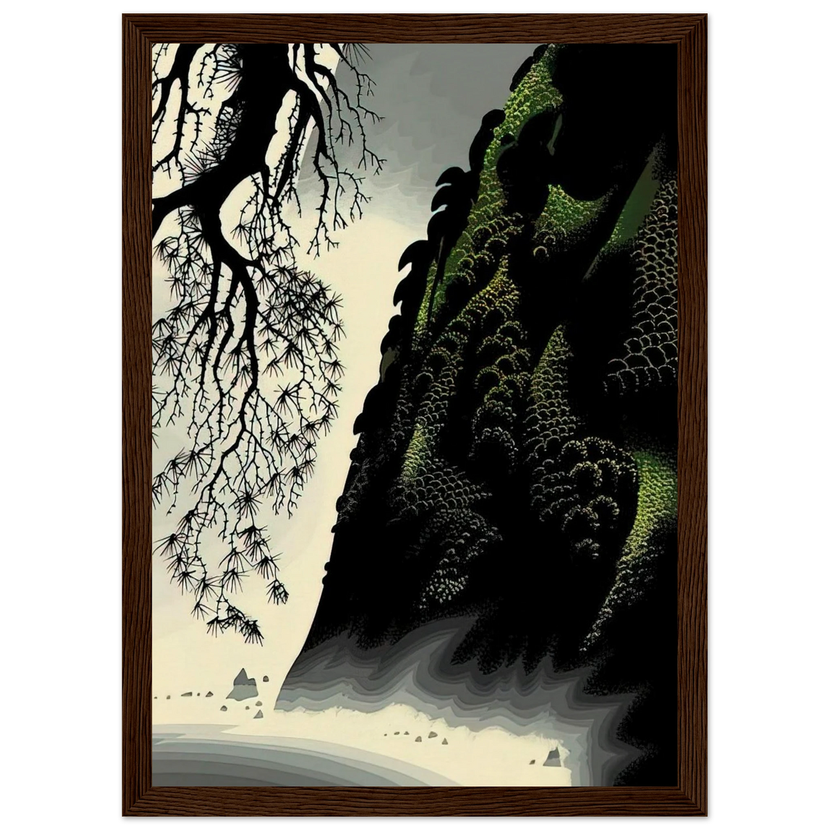 Little Big Sur Framed Poster | Eyvind Earle Framed Prints Wall Art | Eyvind Earle Prints