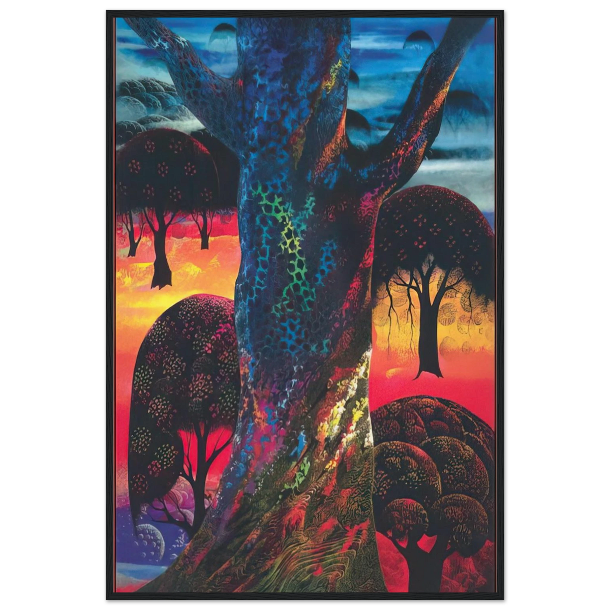 Fire Magic Framed Poster | Eyvind Earle Framed Prints Wall Art | Eyvind Earle Prints