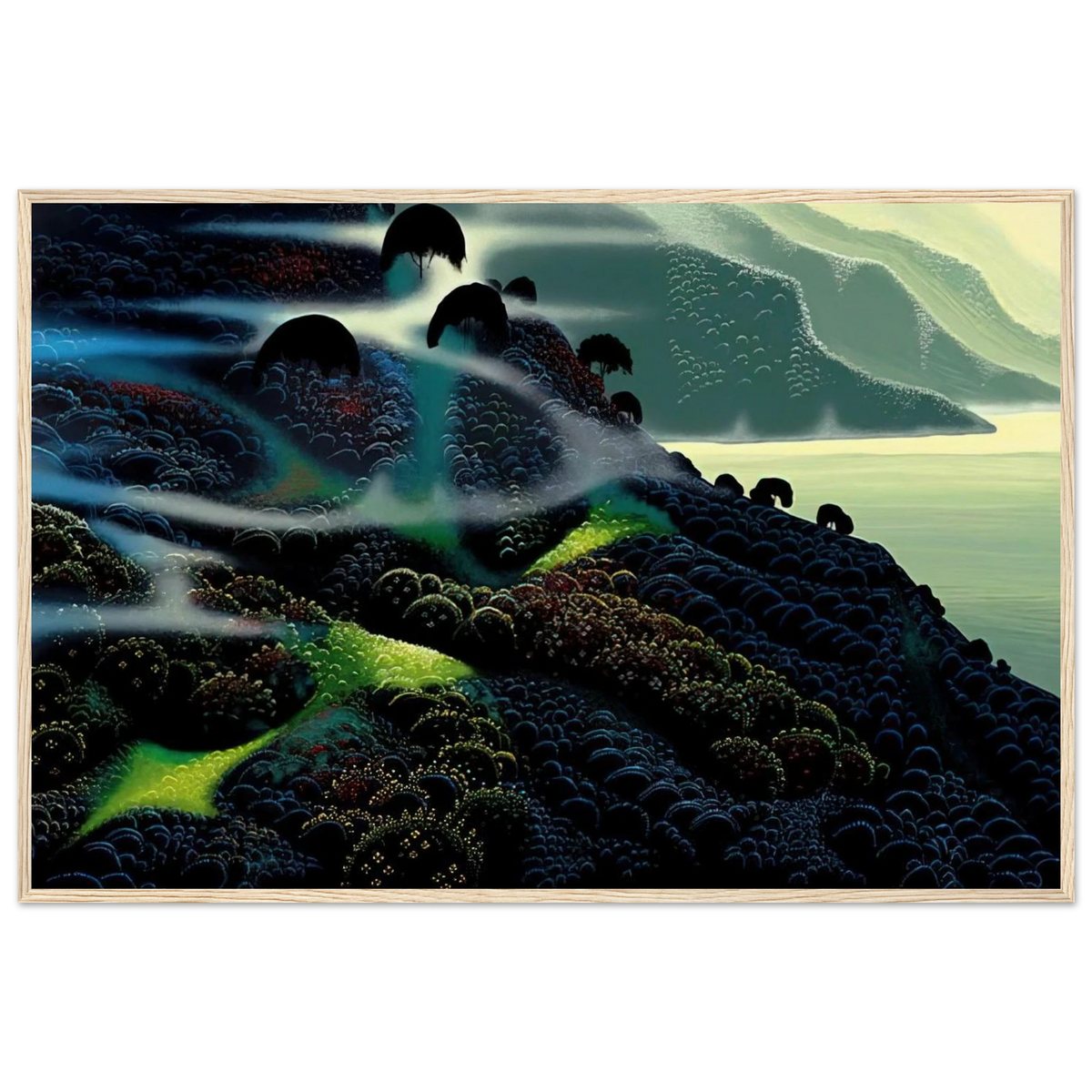 Ocean Paradise Framed Poster | Eyvind Earle Framed Prints Wall Art | Eyvind Earle Prints