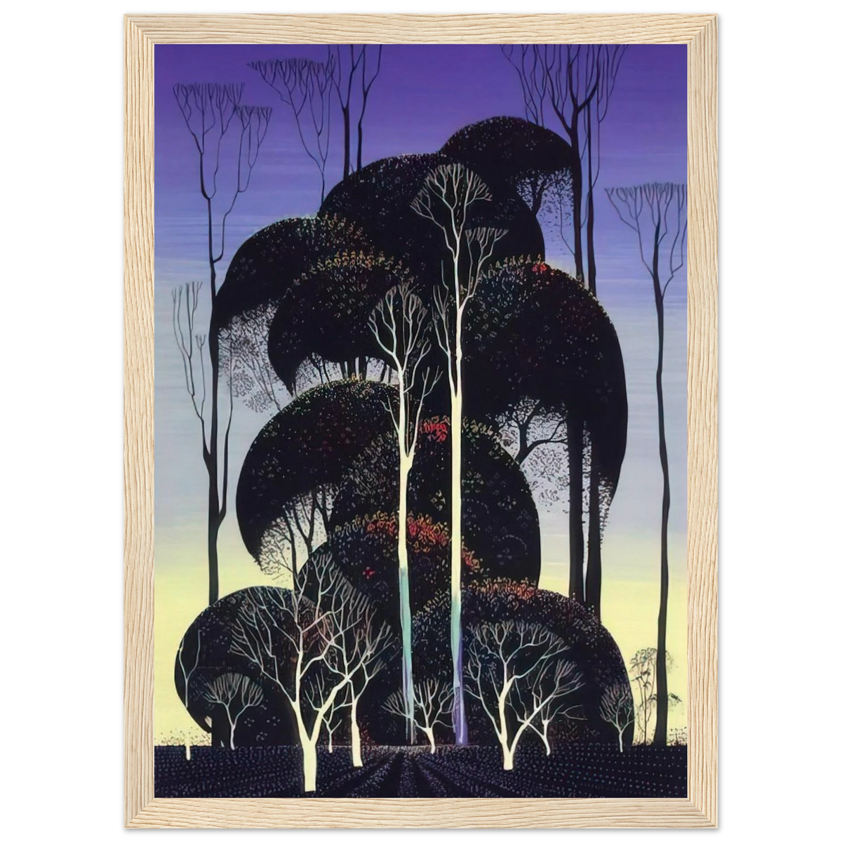 Forest Arabesque Framed Poster | Eyvind Earle Framed Prints Wall Art | Eyvind Earle Prints