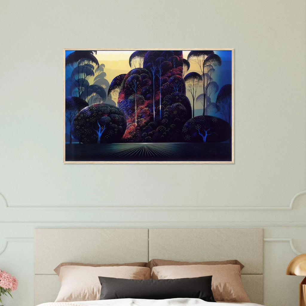 Mendocino Framed Poster | Eyvind Earle Framed Prints Wall Art | Eyvind Earle Prints