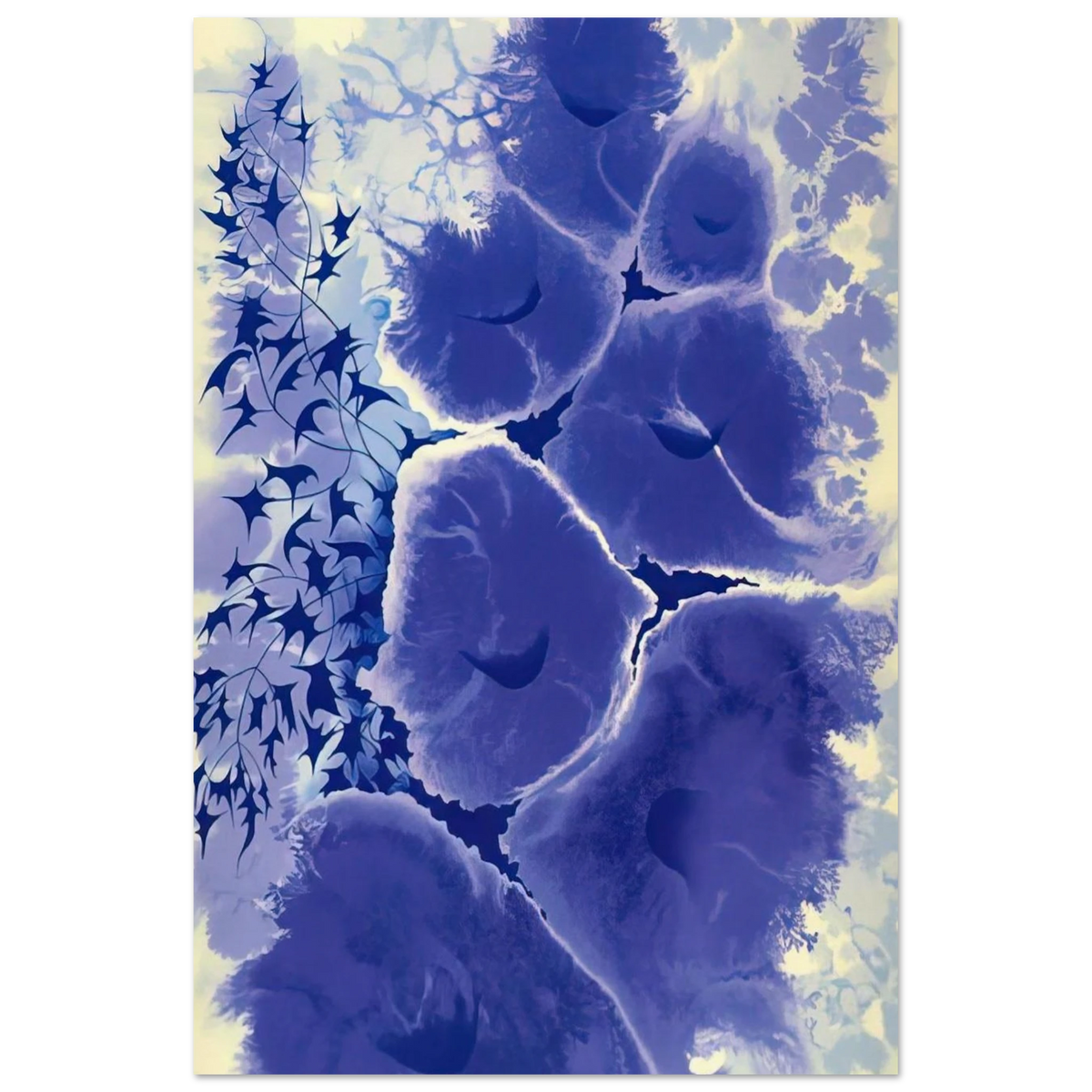 Mauve Floral Poster | Eyvind Earle Poster | Eyvind Earle Prints