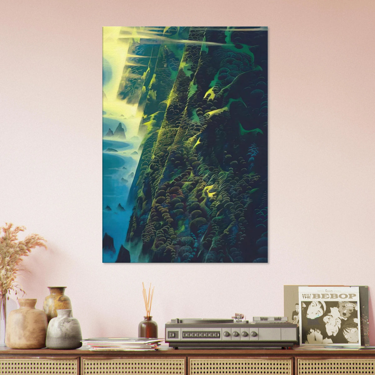 Jeweled Cliffs Canvas | Eyvind Earle Canvas | Eyvind Earle Prints